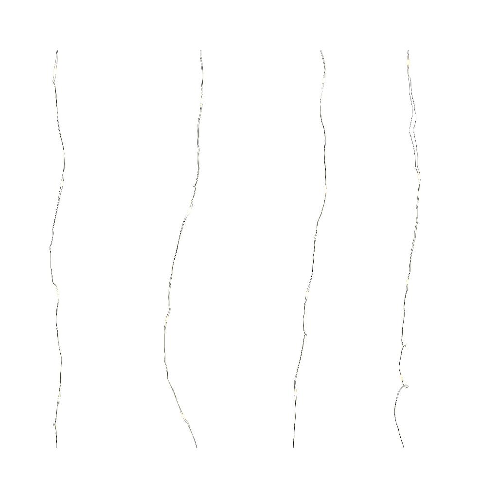 CORTINA MICRO PLATA 90X200CM-200LED/CAL