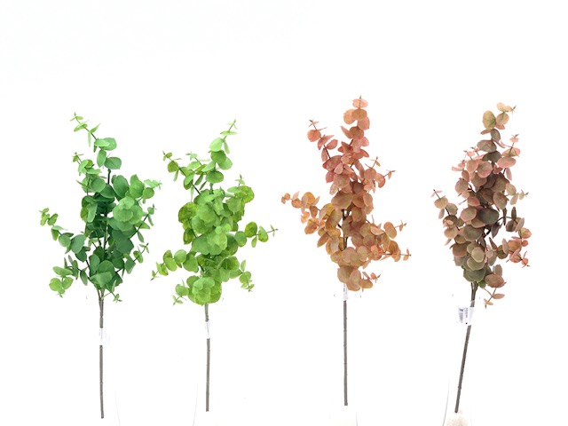BRANCHE D'EUCALYPTUS ORANGE - 58CM
