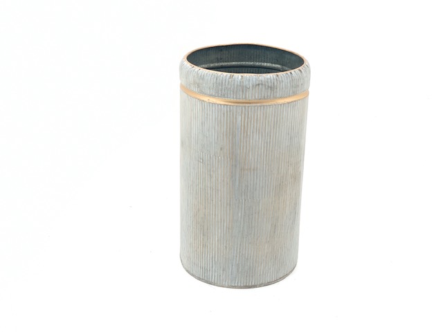 POTS RONDS EN MÉTAL - LOT DE 3