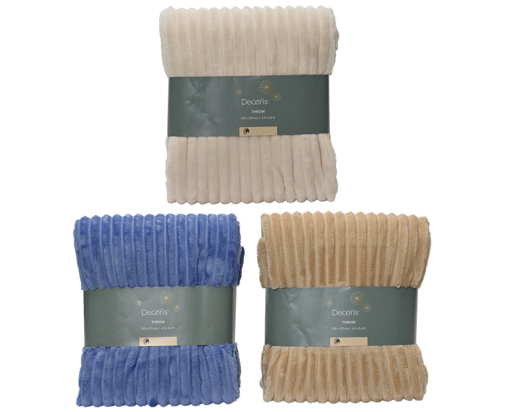 COUVERTURE D'ÉTÉ - POLYESTER RECYCLÉ - 3 COULEURS - PRIX UNITAIRE - L170.00-W130.00-H1.00cm