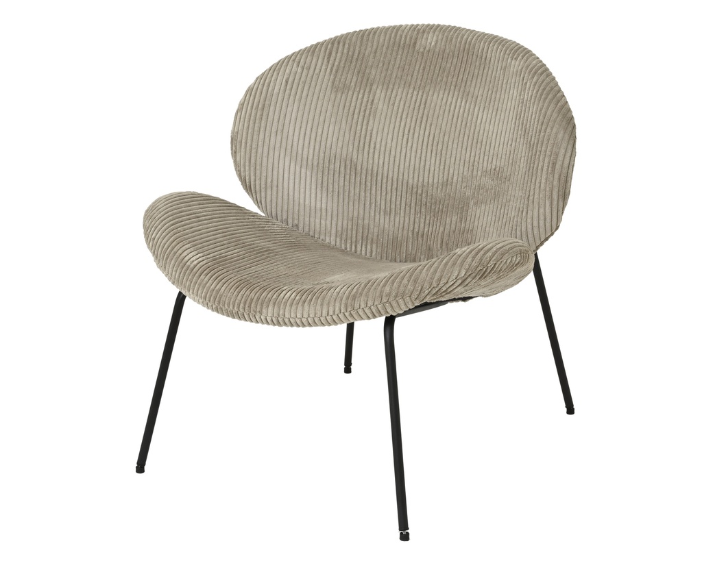 FAUTEUIL - BEIGE - L72.00-W67.50-H73.50cm