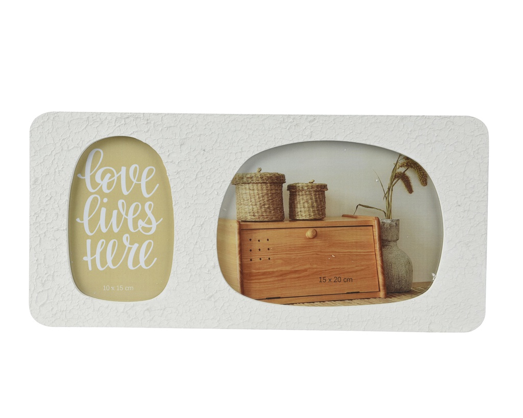 CADRE PHOTO MDF BLANC - L1.30-W18.00-H38.00cm