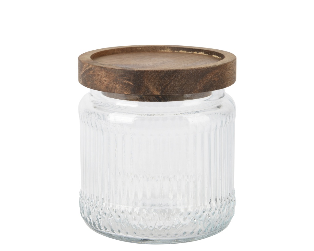 POT EN VERRE - TRANSPARENT - dia9.90-H10.60cm