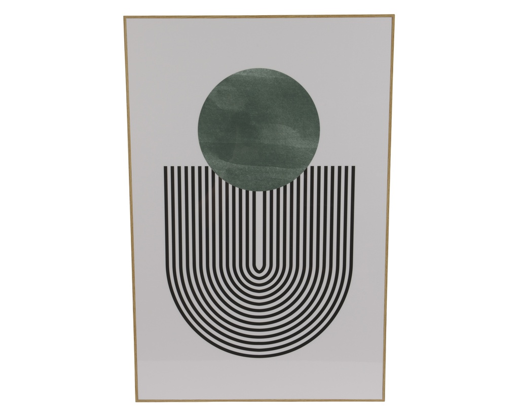 TABLEAU MURAL - TONS VERTS - L2.50-W40.00-H60.00cm
