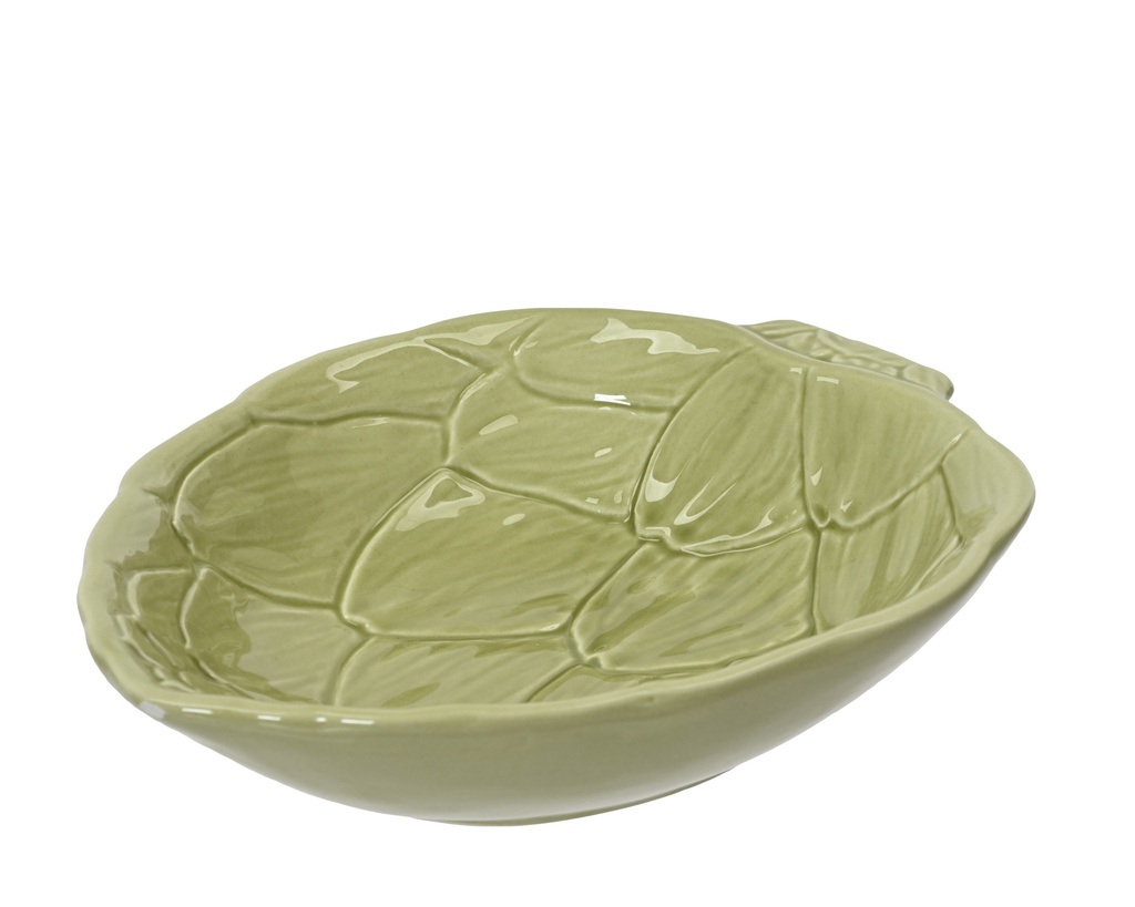 BOL EN CÉRAMIQUE VERT - L12,80-L16,00-H4,00cm