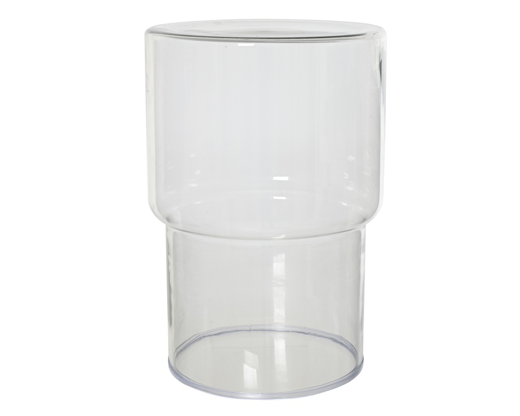 TABLE BASSE - TRANSPARENT - dia30.50-H44.50cm