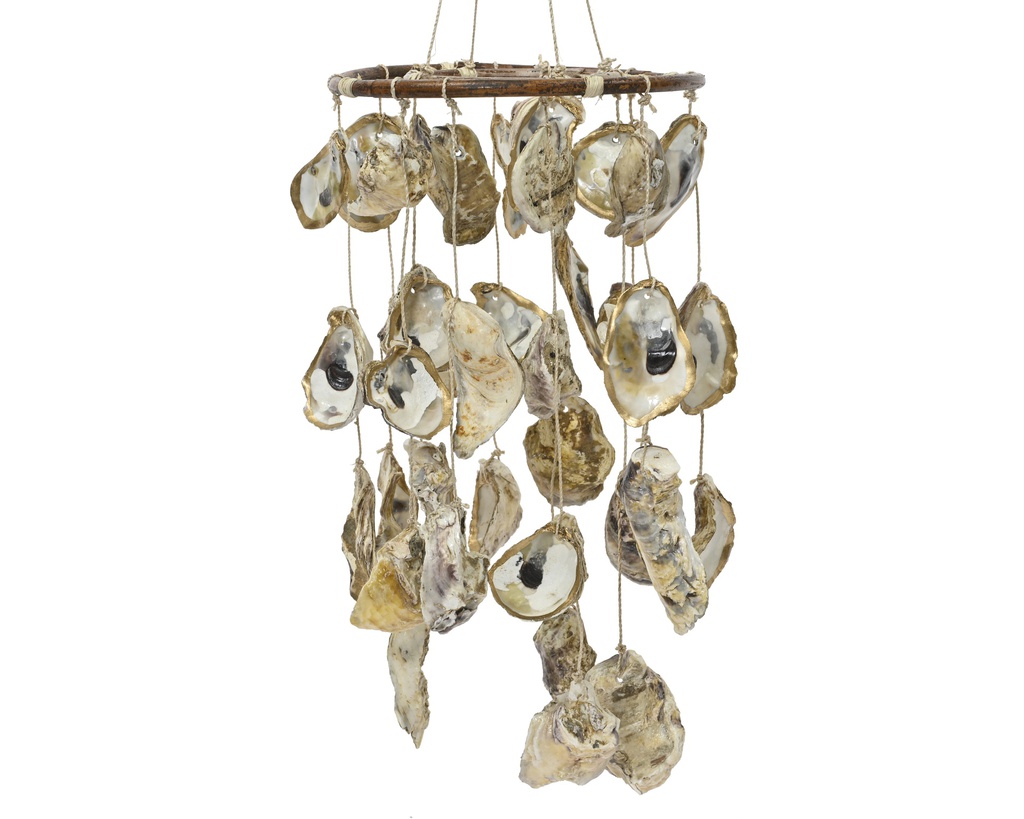  MOBILE EN COQUILLAGES NATURELS - dia40.00-H20.00cm