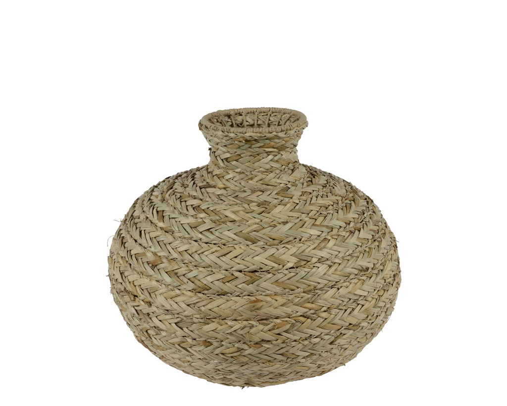 ***VASE SEA GRASS NATURAL dia40.00-H35.00cm