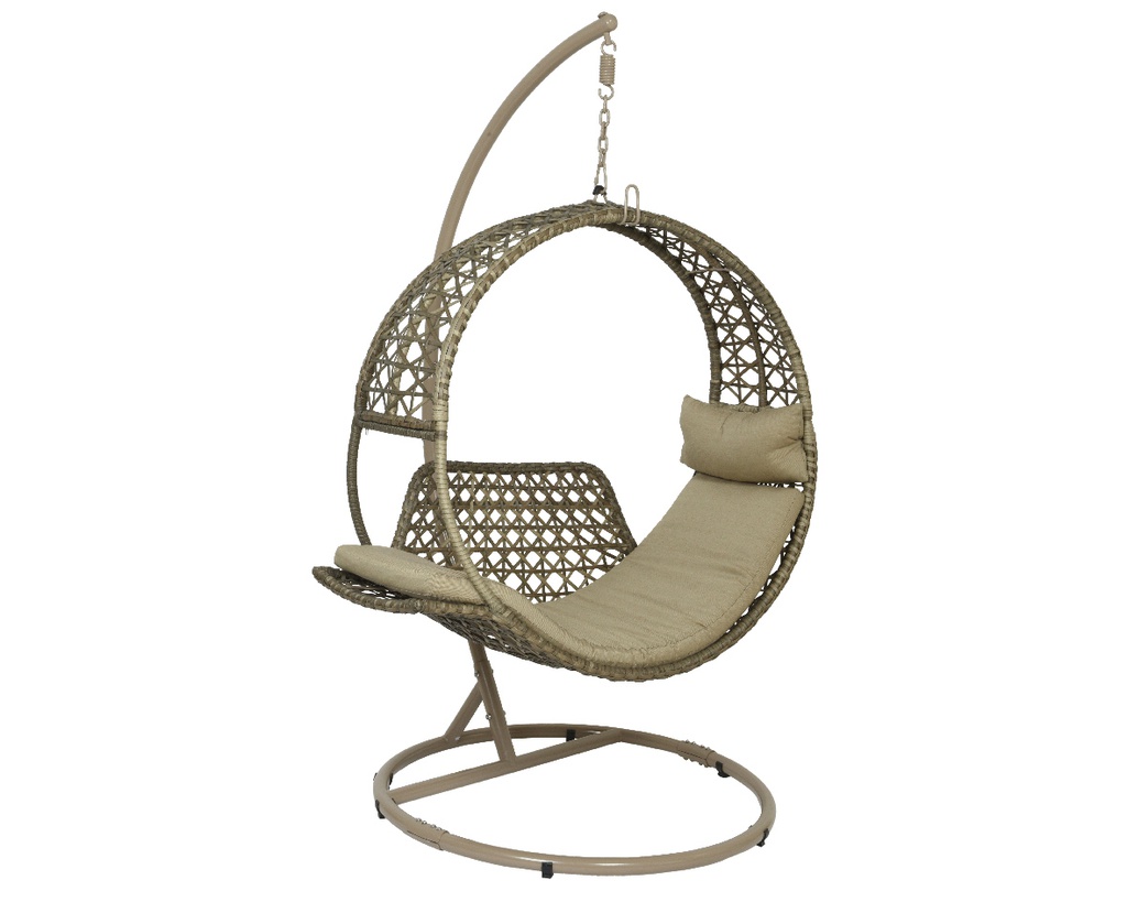 ***KAPAA HANGCHAIR WICKER BROWN L118.00-W127.00-H201.00cm