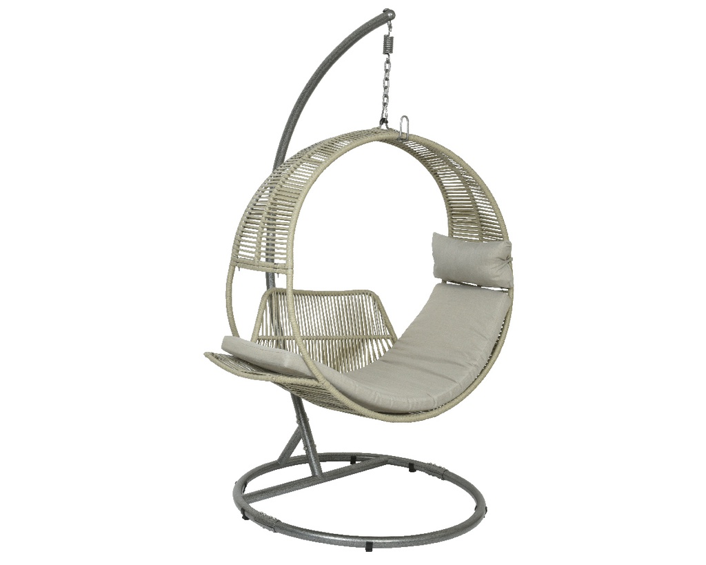 ***KAUAI HANGCHAIR WICKER GREY L118.00-W127.00-H201.00cm