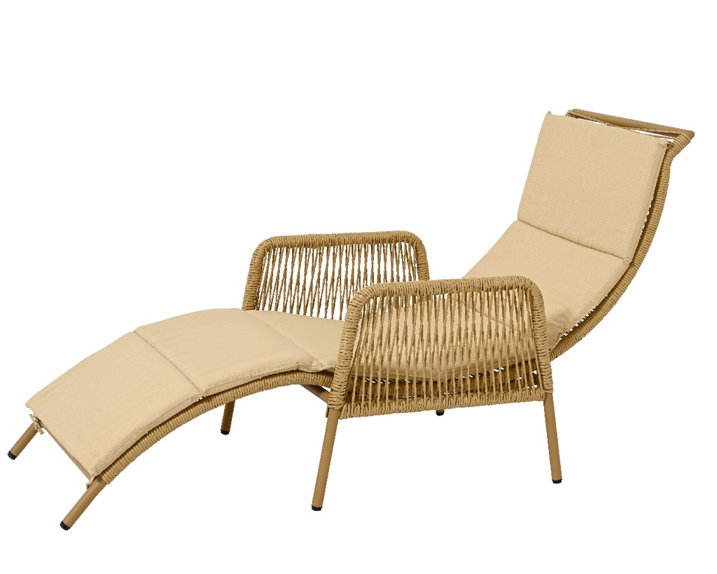 ***KAUAI SUNLOUNGER WICKER NATURAL L165.00-W70.00-H87.00cm