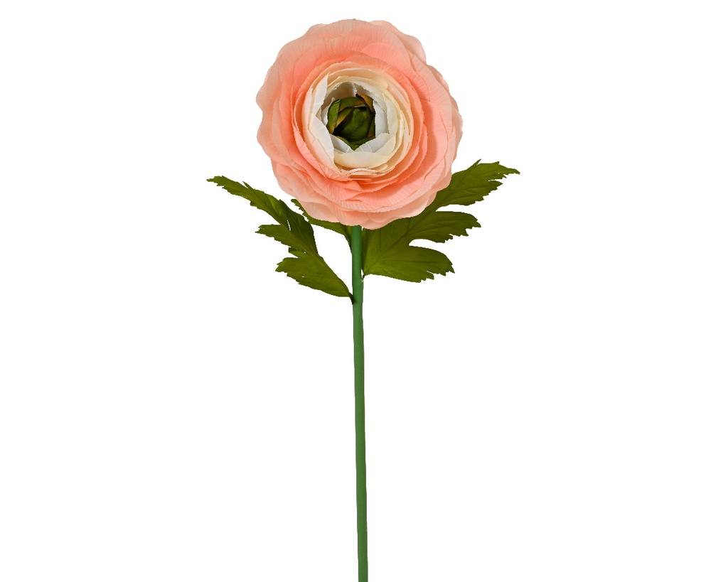 ***RANUNCULUS POLYESTER PEACH L35.00-W35.00-H125.00cm