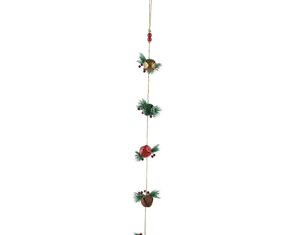 ***GARLAND IRON PLASTIC LEAF PLYWOOD BEAD MULTI L12.00-W7.00-H4.00cm