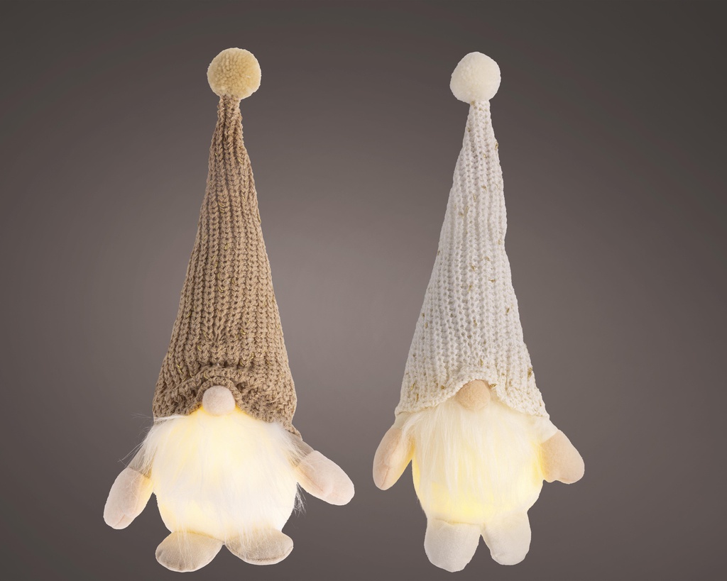  LUTINS AVEC UNE LUMIÈRE - 2 MODÈLES - L10.00-W10.00-H32.00cm-1L