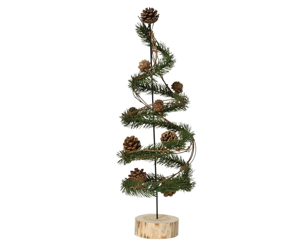 ***PINECONE MINI TREE GREEN dia16.00-H49.00cm