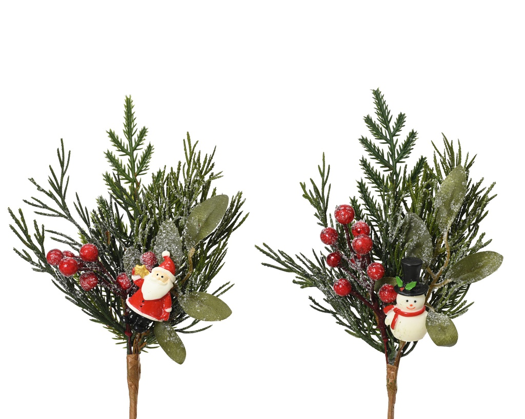 PICK HELADO CON PAPA NOEL - 2 MODELOS - PRECIO UNIDAD - dia8.00-H20.00cm