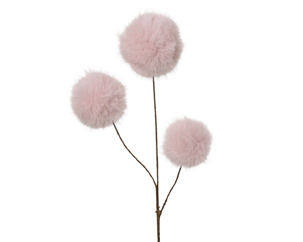 ***SPRAY FAUX FUR SOFT PINK L12.00-W12.00-H70.00cm