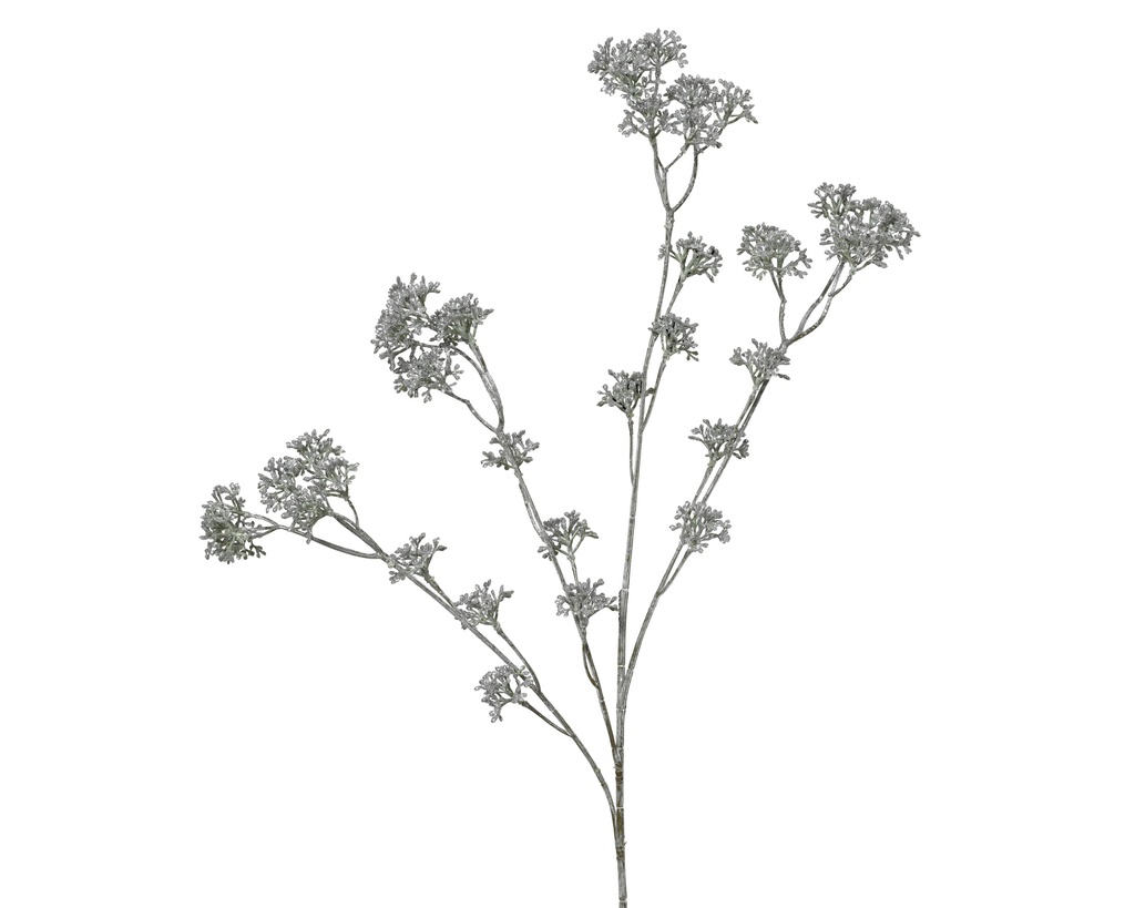 BRANCHE DE SAUGE AVEC DES PAILLETTES VERTES - L73.00-W20.00-H6.00cm