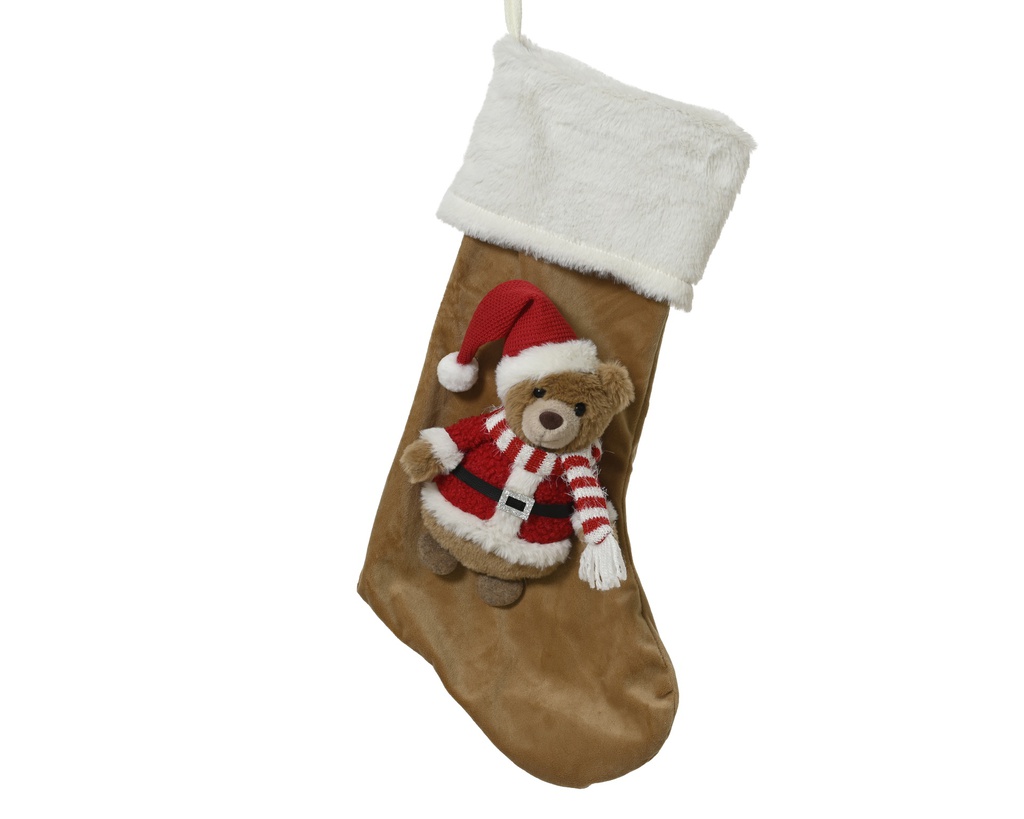 CHAUSSETTE DE NOËL POUR CHEMINÉE - L27.00-W9.00-H56.00cm