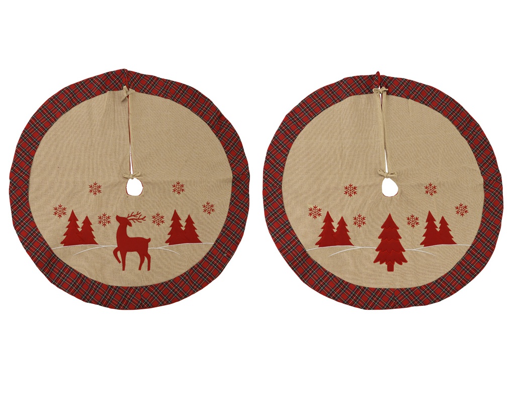 ***TREE SKIRT POLYESTER MULTI dia90.00cm