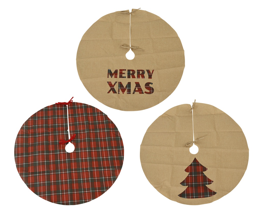 ***TREE SKIRT POLYESTER OFF-WHITE/COLOUR(S) dia90.00cm