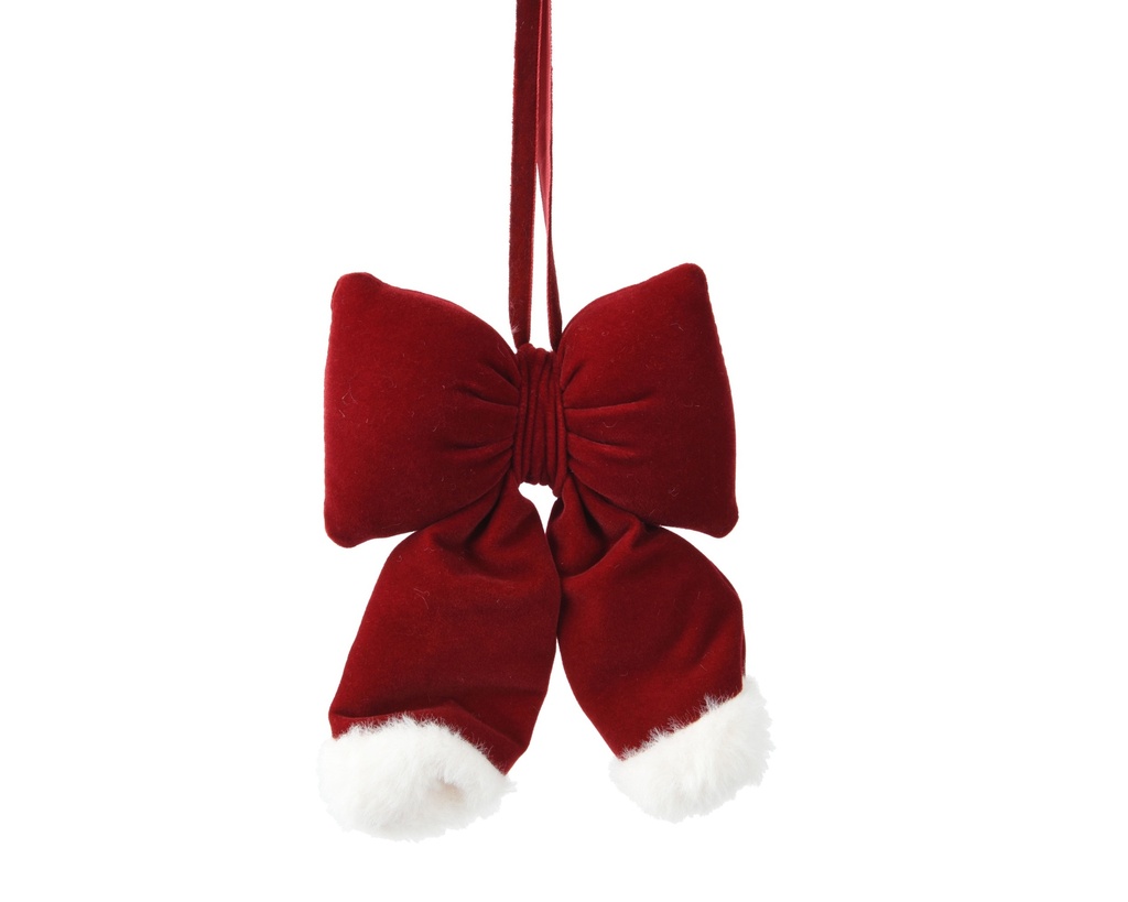 NOEUD EN TISSU - OXBLOOD - L11,00 x l3,00 x H15,00 cm