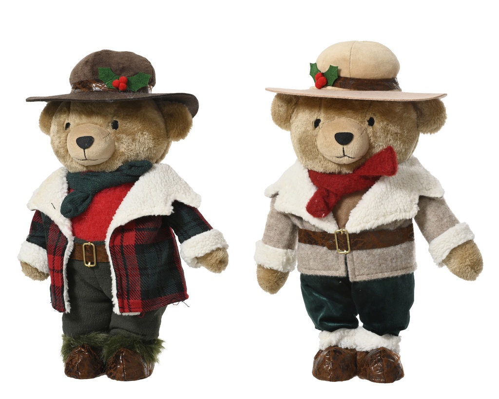 ***BEAR POLYESTER ASSORTED L14.00-W18.00-H31.00cm