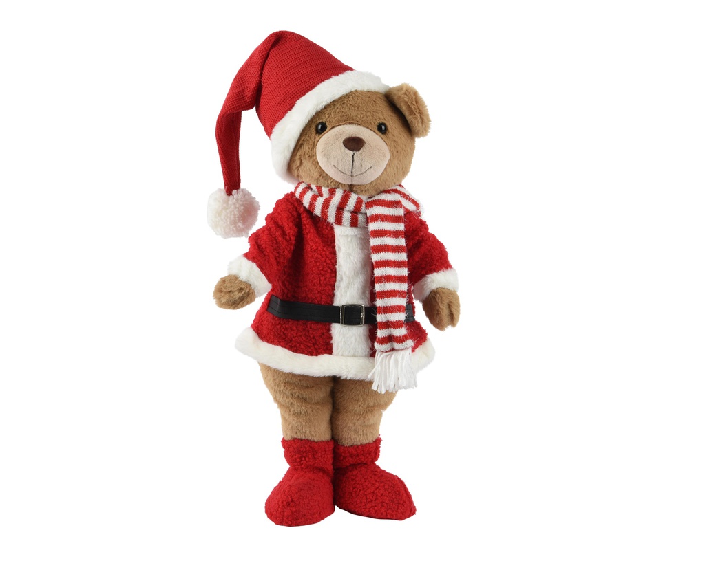 ***BEAR POLYESTER RED/COLOUR(S) L30.00-W19.00-H60.00cm