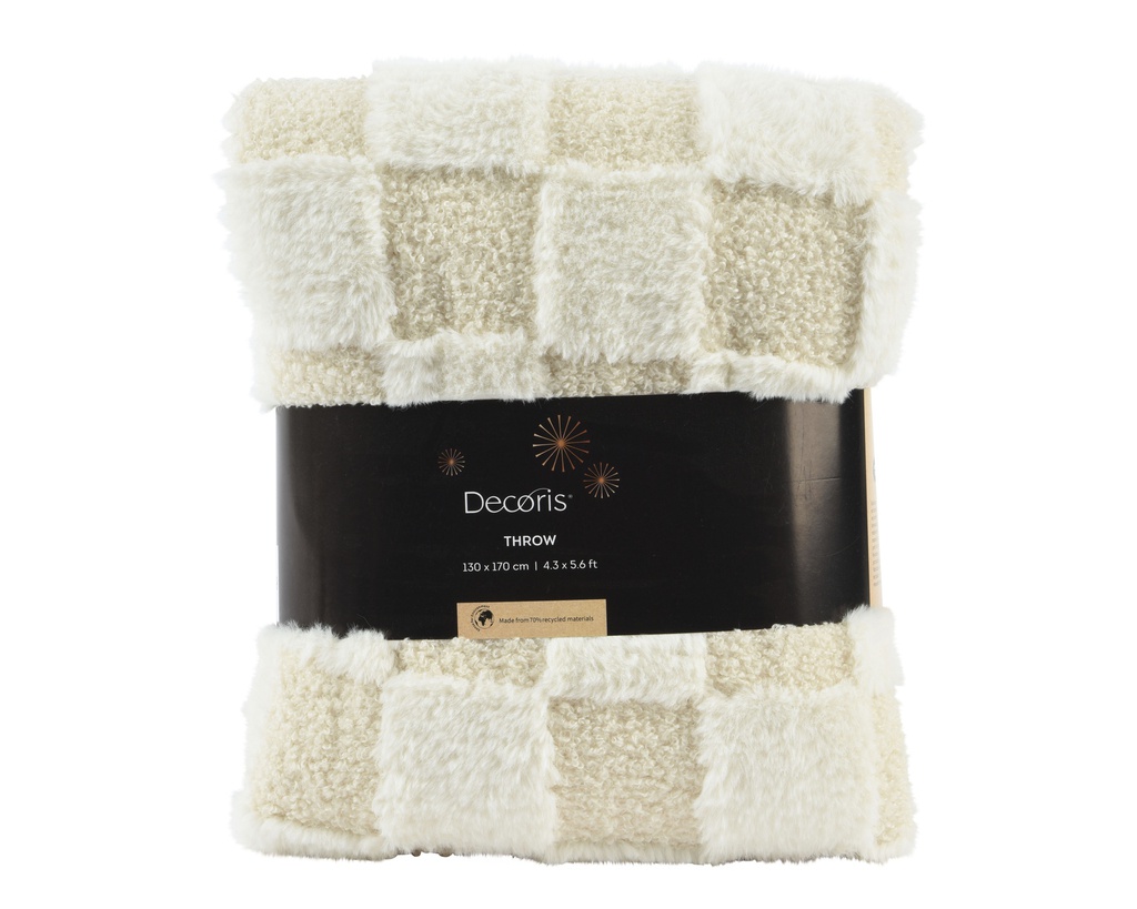***THROW POLYESTER MULTI L170.00-W130.00-H1.00cm
