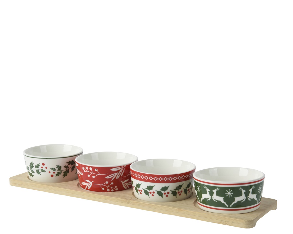 ***TAPAS SET PORCELAIN MULTI L10.00-W38.00-H4.60cm