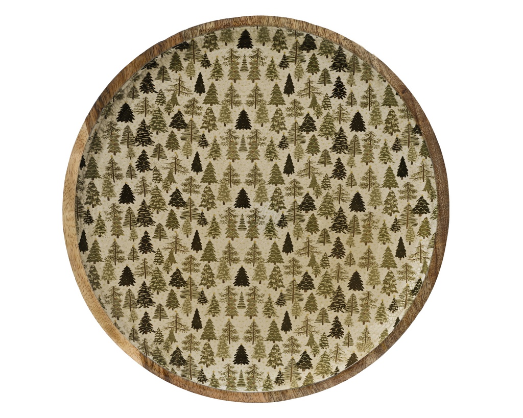 ***PLATE MANGOWOOD GOLD dia30.00-H1.50cm