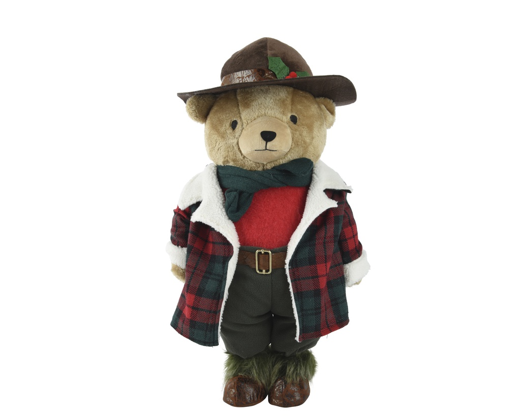 ***BEAR POLYESTER RED/COLOUR(S) L23.00-W38.00-H60.00cm