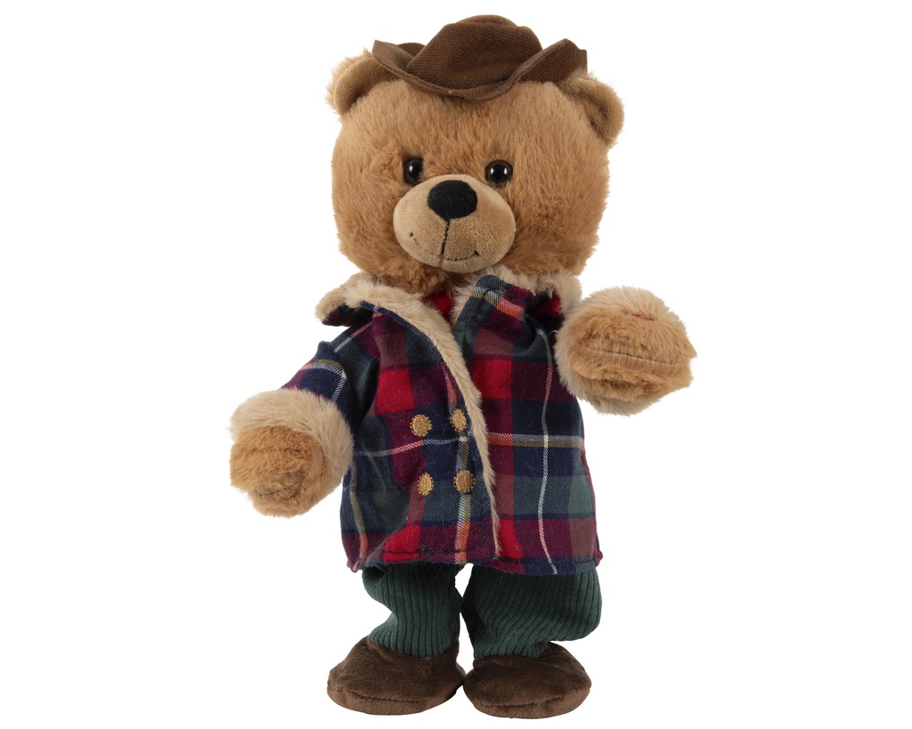 ***BEAR POLYESTER MULTI L10.00-W16.00-H32.00cm