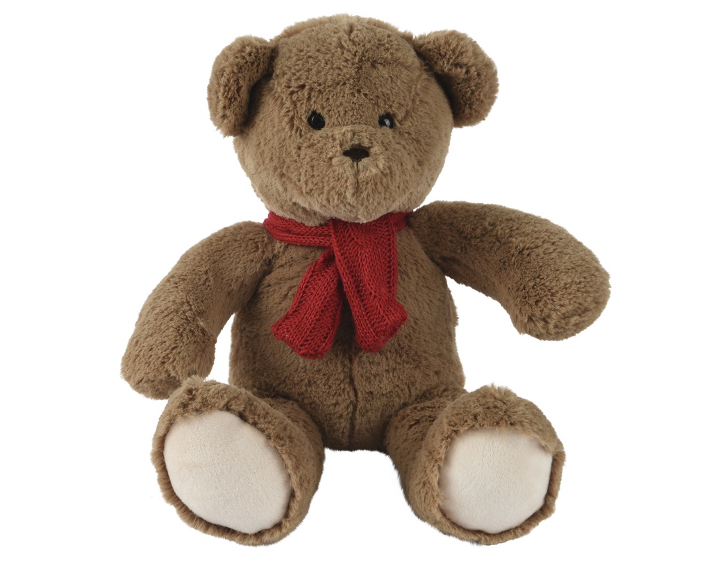 ***BEAR PLUSH BROWN L30.00-W25.00-H30.00cm