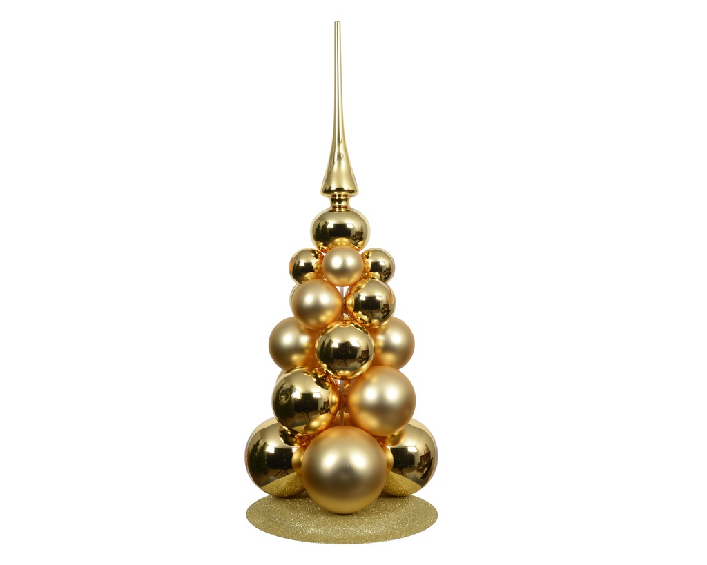 ***BAUBLES GLASS LIGHT GOLD dia4.00cm