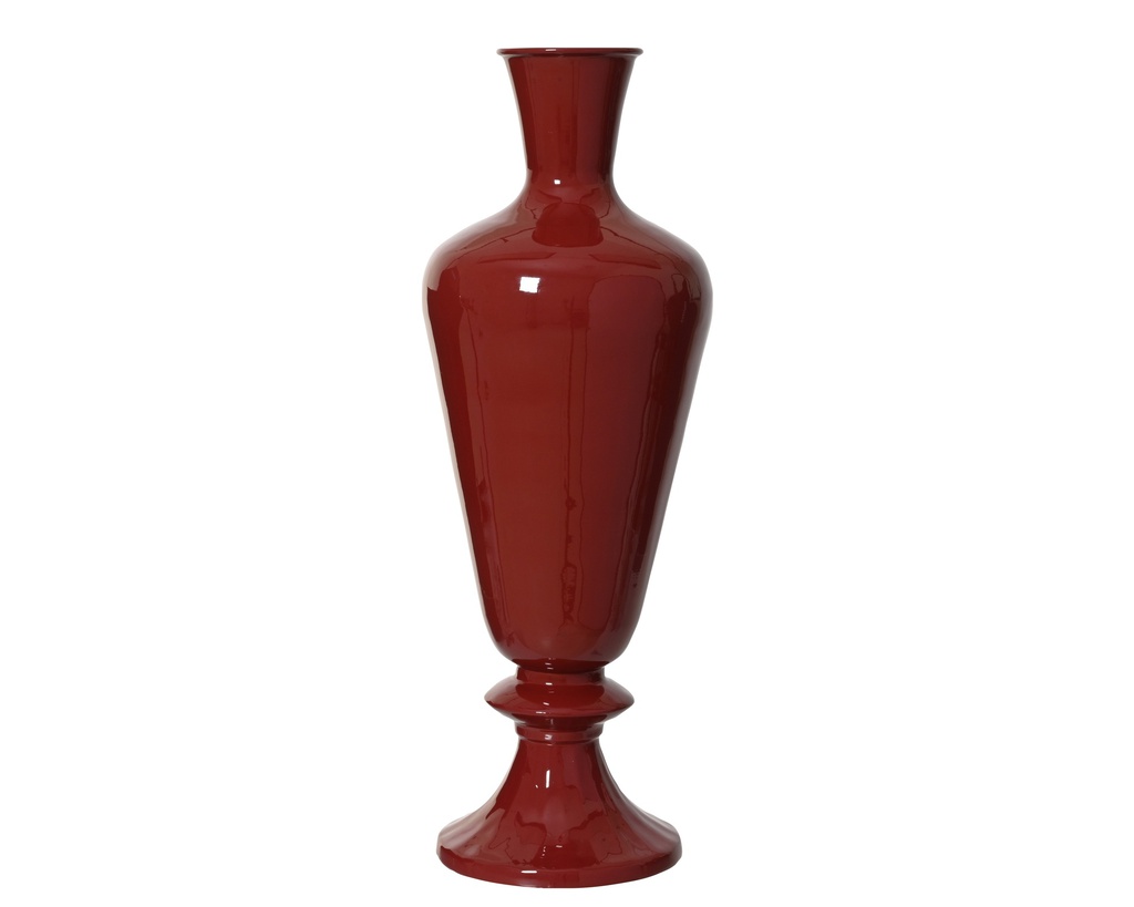 ***VASE IRON OXBLOOD dia20.00-H57.00cm