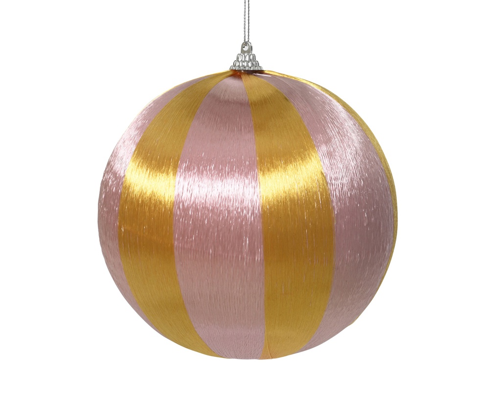 BOLA FOAM P COLGAR - RAYAS TIPO CIRCO - BLUSH PINK - dia8.00cm