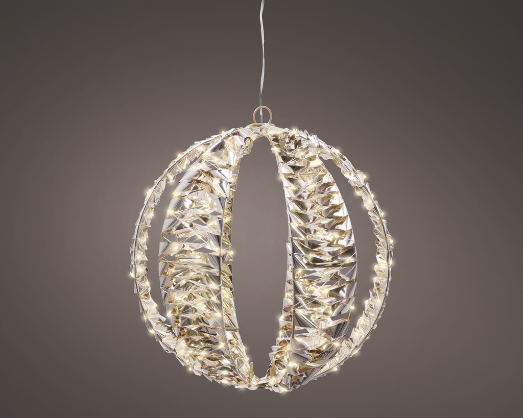 BOLA MICRO LED ORO/WARM WHITE dia30.00cm-300L