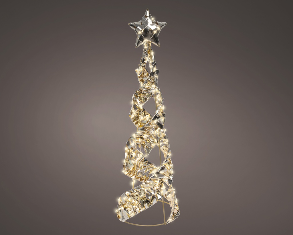  SAPIN EN LED - DORÉ/BLANC CHAUD - dia16.00-H60.00cm-300L