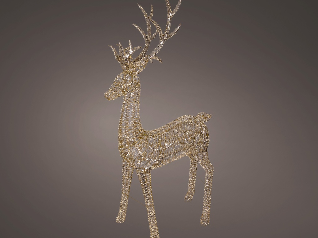 RENNE EN LED - DORÉ/BLANC CHAUD - L43.00-W110.00-H270.00cm-5200L