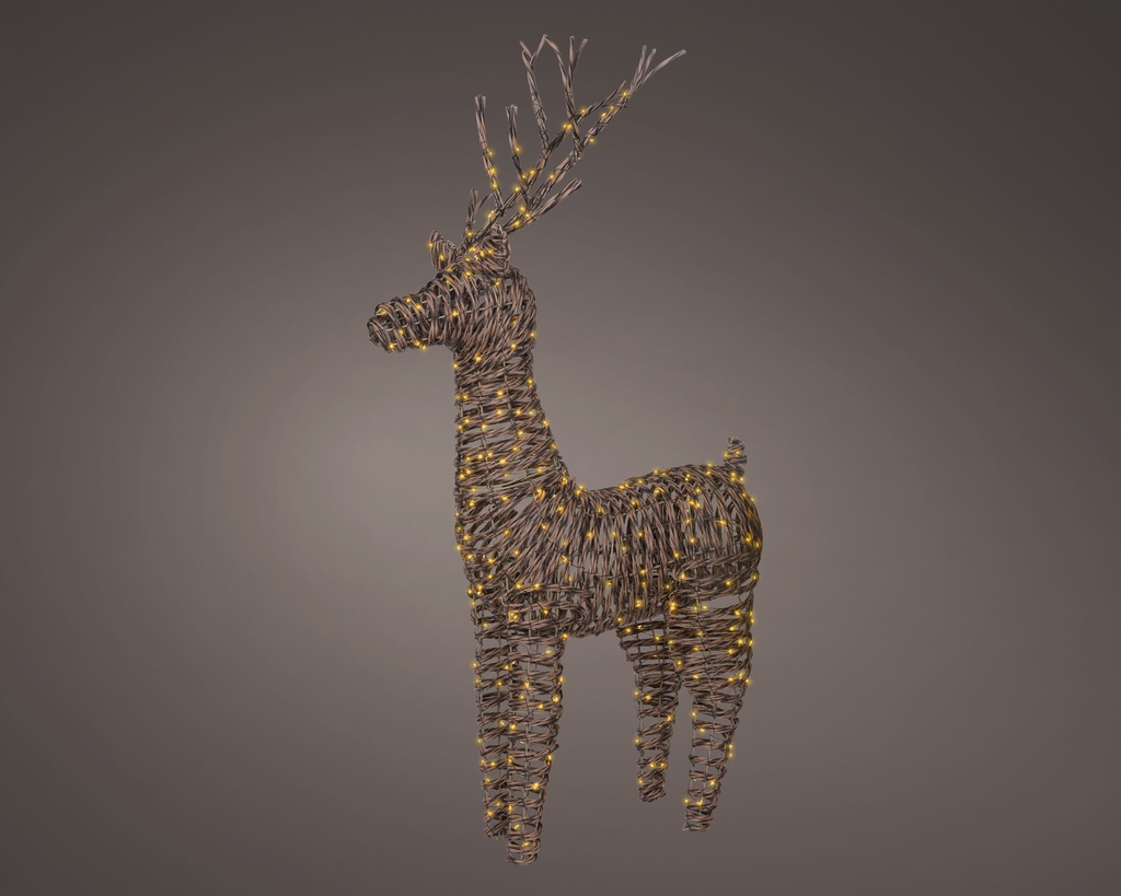 ***MICRO LED REINDEER OUTDOOR BROWN/CLASSIC WARM L24.00-W60.00-H104.00cm-360L
