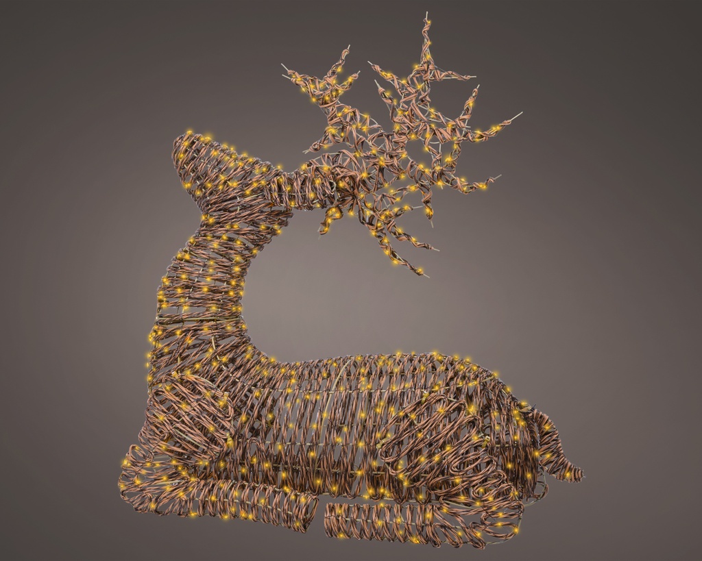 RENNE EN LED - MARRON - L76.00-W33.00-H88.00cm-630L