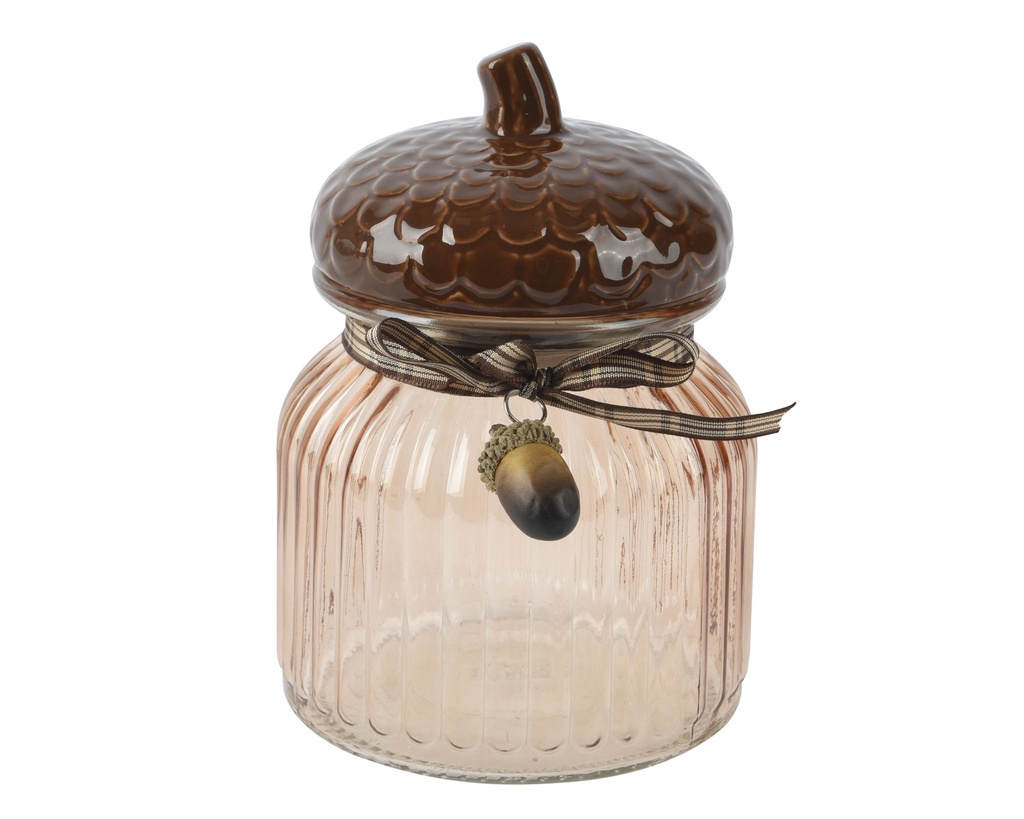 BOTE CRISTAL MARRON dia11.20-H15.20cm