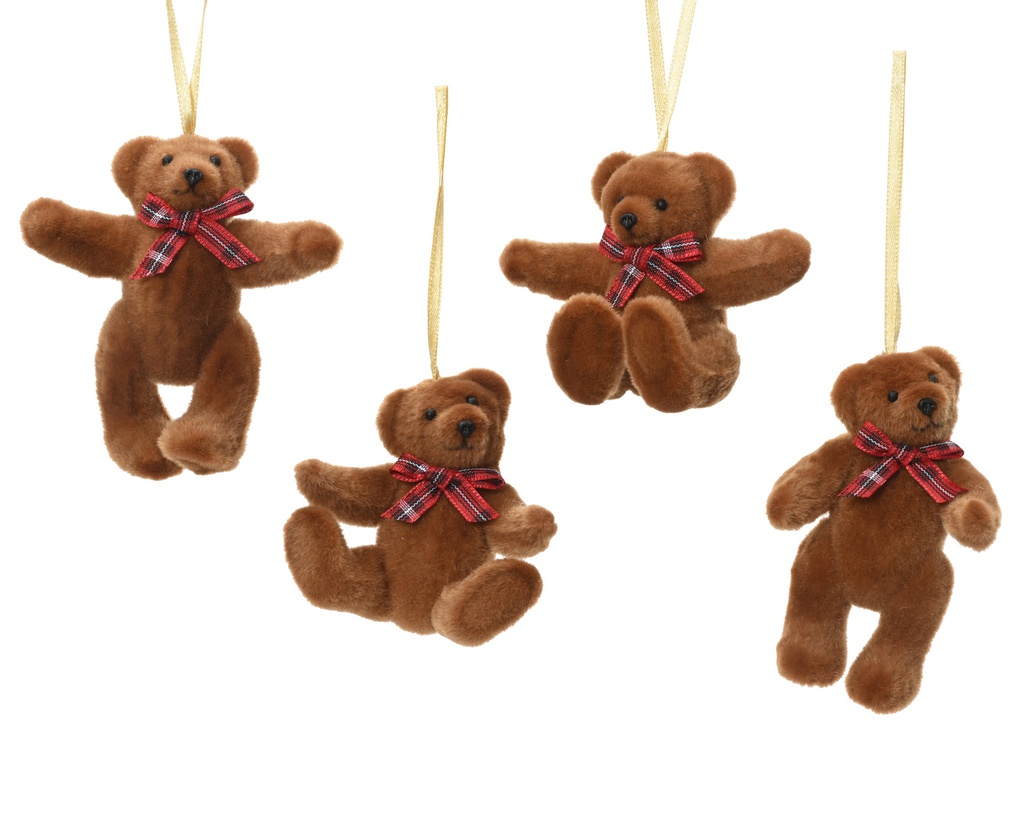 ***BEAR POLYSTYRENE BOW BROWN L8.00-W4.50-H9.00cm