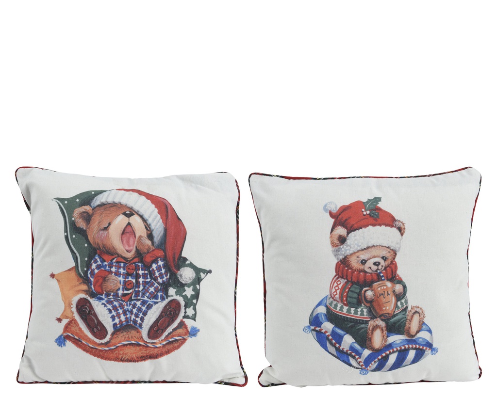 COUSSIN DE NOEL - 2 MODÈLES - PRIX À L'UNITÉ - L43.00-W43.00-H2.50cm