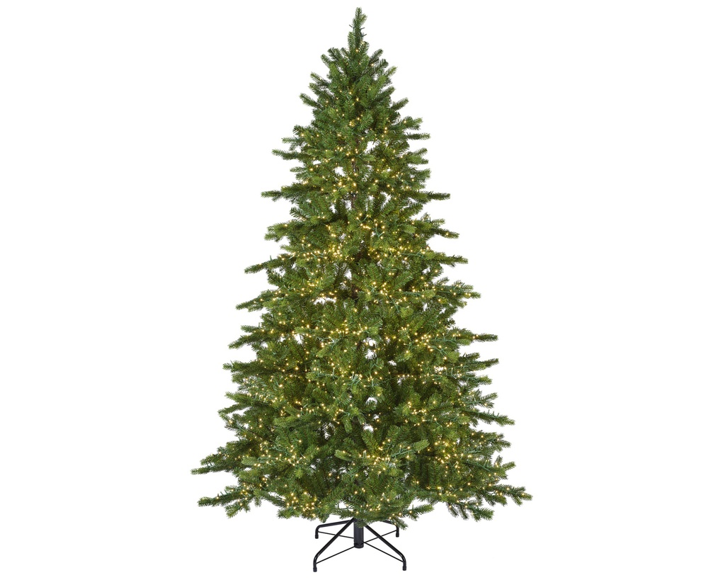 SAPIN DE NOEL AVEC DES LUMIÈRES VERTES ET ROUGES - dia160.00-H270.00cm-7500L