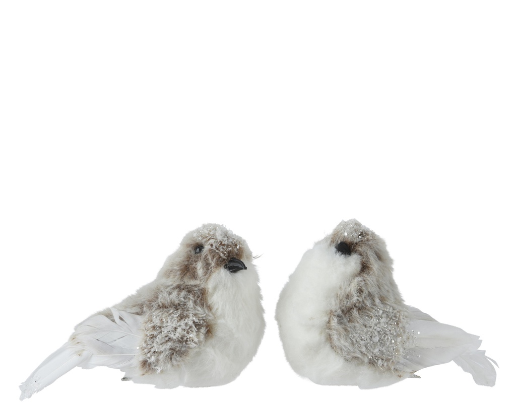 ***BIRD ARTIFICIAL FUR BROWN L12.00-W6.00-H8.00cm