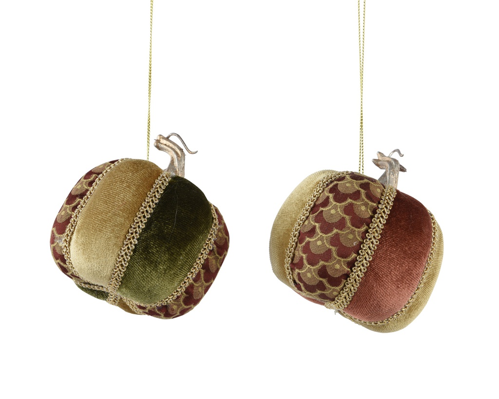 ***PUMPKIN POLYESTER WITH HANGER MULTI L8.00-W8.00-H9.00cm