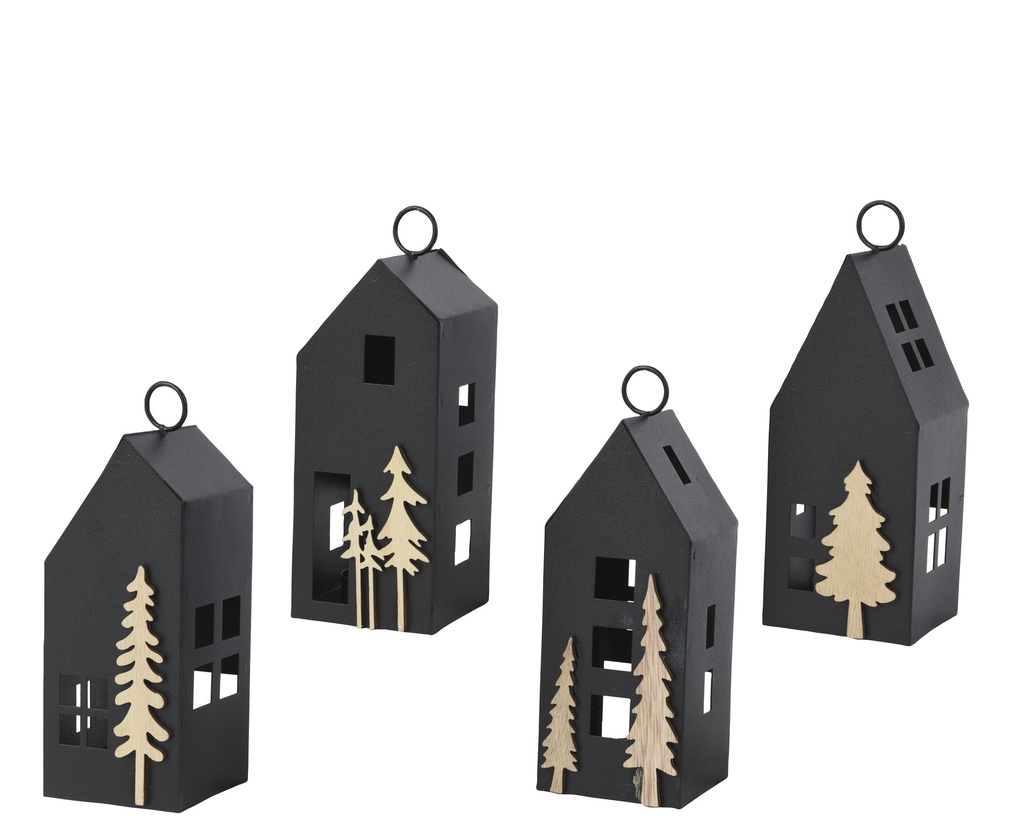 CASITA METAL P COLGAR - 4 MODELOS - PRECIO UNIDAD -  L6.00-W6.50-H17.00cm