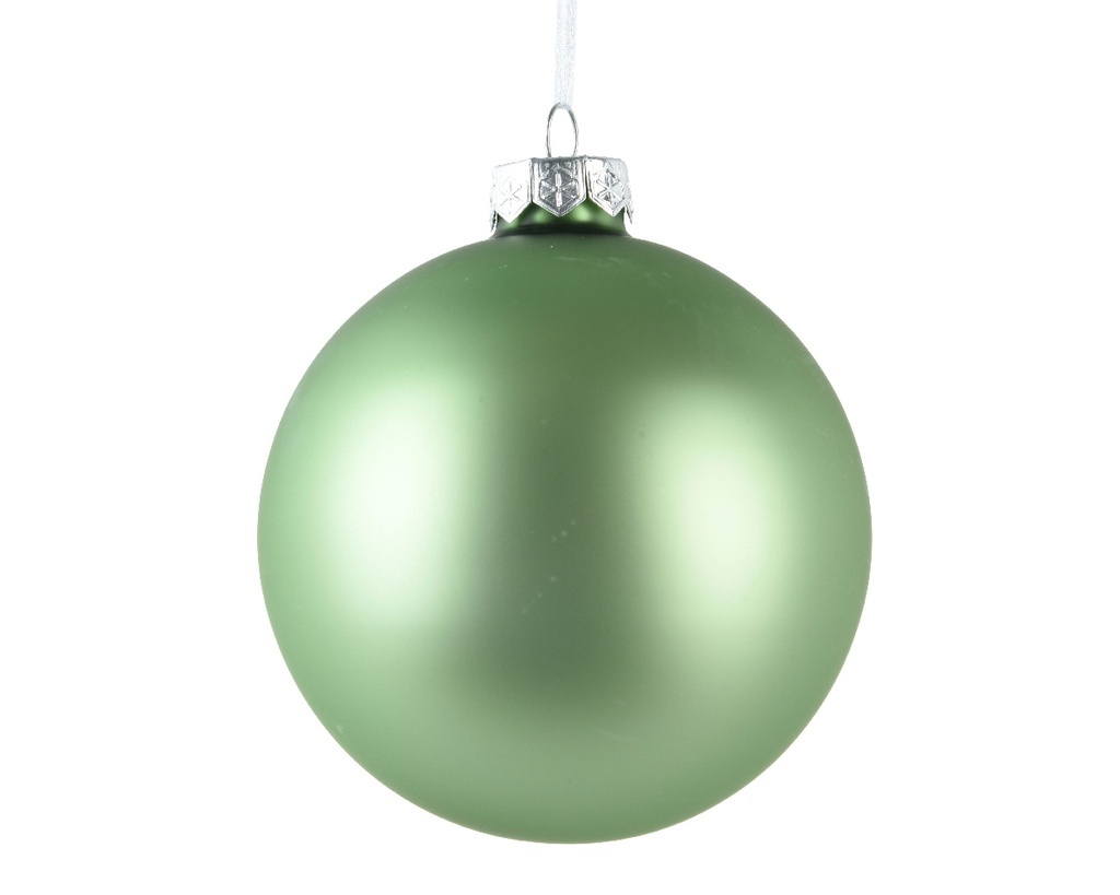 ***BAUBLES GLASS MATCHA GREEN dia15.00cm